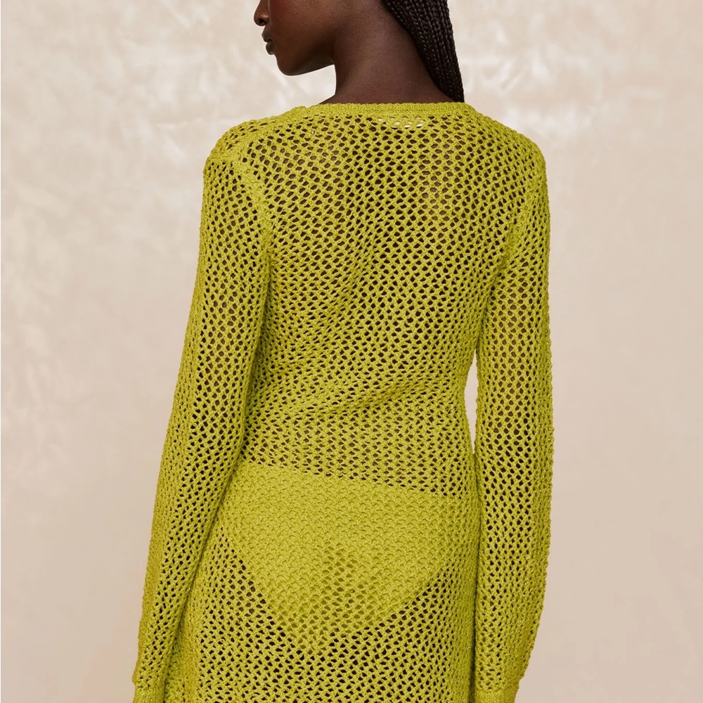 Monday Swimwear MONTEGO MINI DRESS - CHARTREUSE PETIT CROCHET - Picture 6 of 8